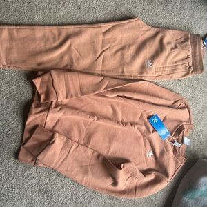 Adidas Kids Matching Set in Tan